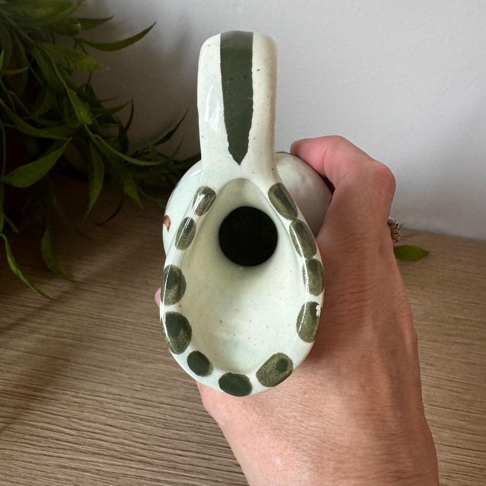 Tonala Mexican Folk Art Mini Pitcher - Picture 7 of 8